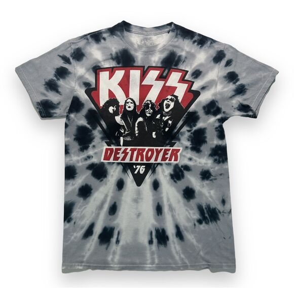 Kiss Destroyer 76 Tie Dye Tee blue Medium 2016 edition by Liquid Blue - Picture 1 of 5